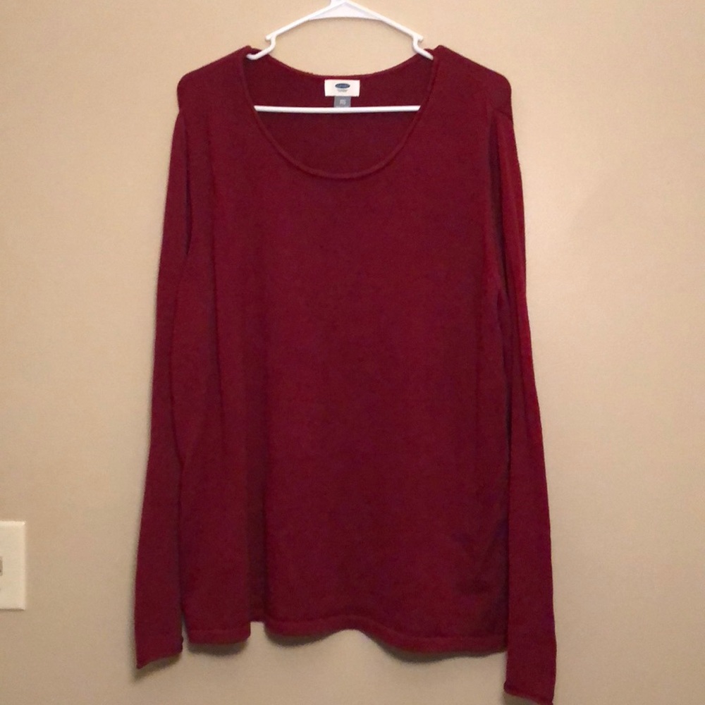 NWOT DEEP RED SWEATER XL